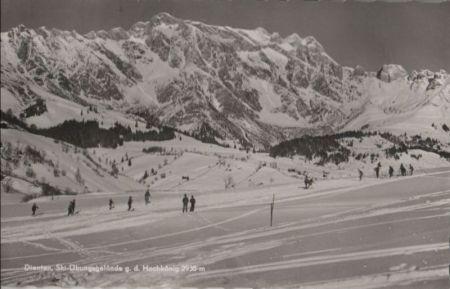 Österreich - Dienten - Ski-Übungsgelände - ca. 1960 Österreich - Dienten - Ski-Übungsgelände - ca. 1960