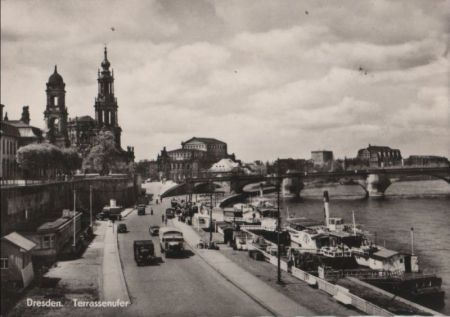 Dresden - Terrassenufer - 1961 Dresden - Terrassenufer - 1961