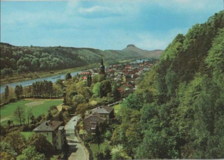 Bad Schandau - Blick vom Personenaufzug - 1974 Bad Schandau - Blick vom Personenaufzug - 1974