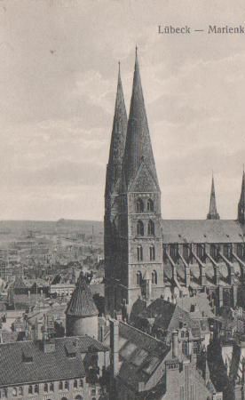 Lübeck - Marienkirche - ca. 1955 Lübeck - Marienkirche - ca. 1955
