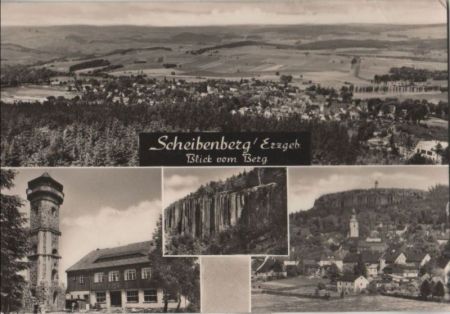 Scheibenberg - 4 Teilbilder - 1971 Scheibenberg - 4 Teilbilder - 1971