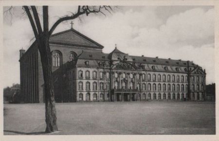 Trier - Kurfürstl. Palais mit Basilika - ca. 1950 Trier - Kurfürstl. Palais mit Basilika - ca. 1950