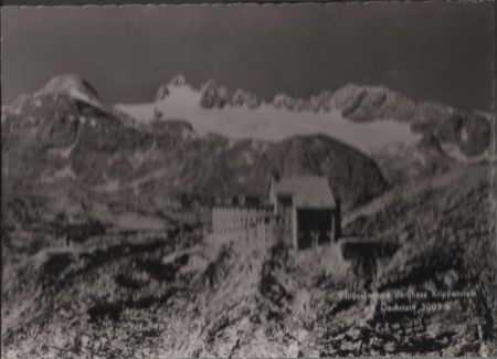 Österreich - Dachstein - Flugaufnahme Berghaus Krippenstein - ca. 1965 Österreich - Dachstein - Flugaufnahme Berghaus Krippenstein - ca. 1965