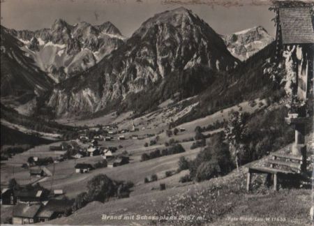 Österreich - Brand - mit Schesaplana - ca. 1955 Österreich - Brand - mit Schesaplana - ca. 1955