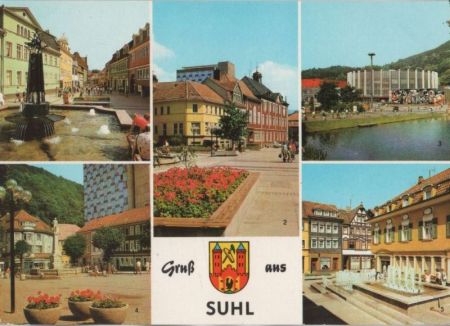 Suhl - u.a. Stadthalle der Freundschaft - 1979 Suhl - u.a. Stadthalle der Freundschaft - 1979