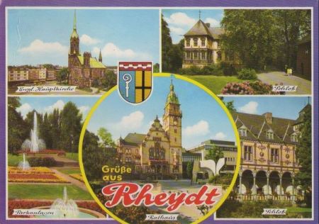 Rheydt (OT von Mönchengladbach) - u.a. Rathaus - 1981 Rheydt (OT von Mönchengladbach) - u.a. Rathaus - 1981