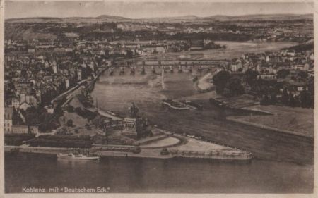 Koblenz - mit Deutschem Eck - 1929 Koblenz - mit Deutschem Eck - 1929