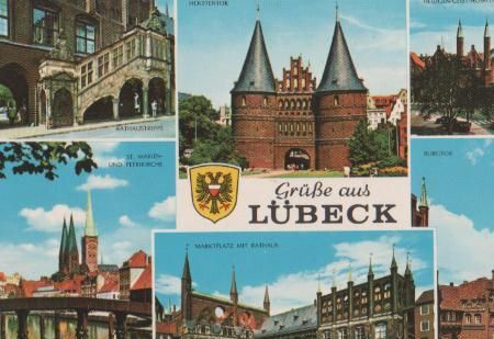 Lübeck u.a. Treppe am Rathaus - ca. 1975 Lübeck u.a. Treppe am Rathaus - ca. 1975