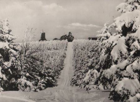 Oberwiesenthal - Blick vom Kleinen Fichtelberg - 1961 Oberwiesenthal - Blick vom Kleinen Fichtelberg - 1961