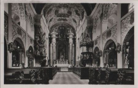 Österreich - Klagenfurt - Inneres vom Dom - 1933 Österreich - Klagenfurt - Inneres vom Dom - 1933