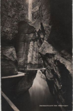 Schweiz - Meiringen - Aareschlucht - 1948 Schweiz - Meiringen - Aareschlucht - 1948