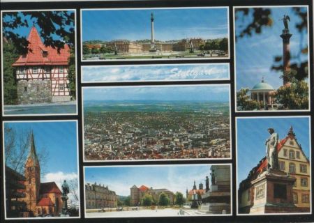 Stuttgart - u.a. Blick vom Fernsehturm - ca. 1985 Stuttgart - u.a. Blick vom Fernsehturm - ca. 1985