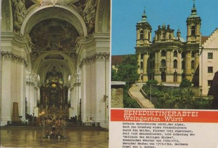 Weingarten - Benediktinerabtei - ca. 1980 Weingarten - Benediktinerabtei - ca. 1980