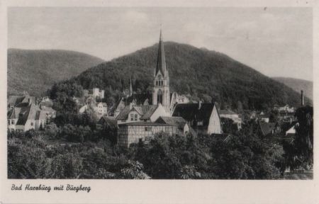 Bad Harzburg - mit Burgberg - ca. 1955 Bad Harzburg - mit Burgberg - ca. 1955