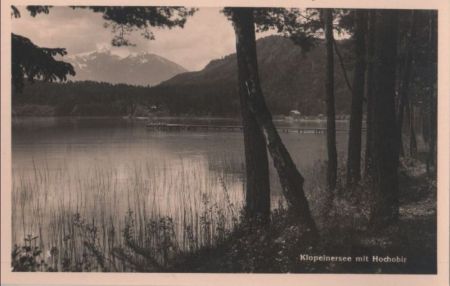 Österreich - Klopeiner See - mit Hochobir - ca. 1950 Österreich - Klopeiner See - mit Hochobir - ca. 1950