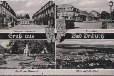 Bad Driburg - u.a. Partie im Kurpark - 1957 Bad Driburg - u.a. Partie im Kurpark - 1957