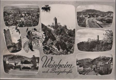 Weinheim - 7 Teilbilder - 1972 Weinheim - 7 Teilbilder - 1972