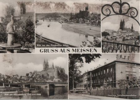 Meißen - u.a. Blick von den Proschwitzer Höhen - 1979 Meißen - u.a. Blick von den Proschwitzer Höhen - 1979