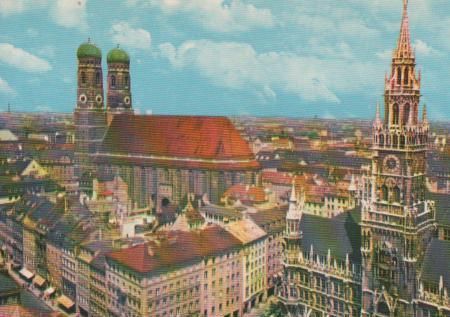 München - Rathaus u. Frauenkirche - ca. 1975 München - Rathaus u. Frauenkirche - ca. 1975