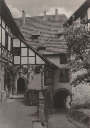 Eisenach - Wartburg, Eingang zur Burg - 1968 Eisenach - Wartburg, Eingang zur Burg - 1968