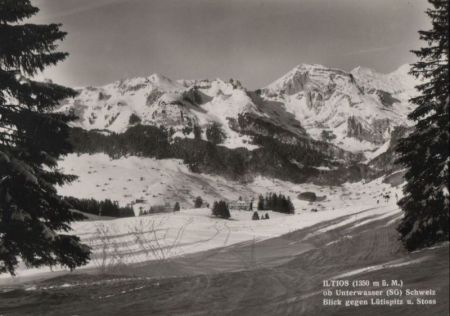 Schweiz - Unterwasser - Berghaus Iltios - 1962 Schweiz - Unterwasser - Berghaus Iltios - 1962