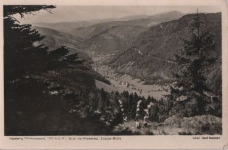 Feldberg / Schwarzwald - Blieck ins Wiesental - ca. 1955 Feldberg / Schwarzwald - Blieck ins Wiesental - ca. 1955