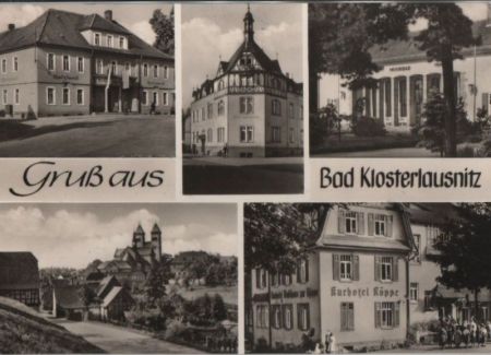 Bad Klosterlausnitz - u.a. Teilansicht - 1968 Bad Klosterlausnitz - u.a. Teilansicht - 1968