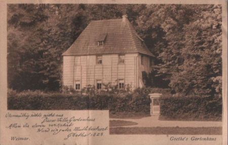 Weimar - Goethes Gartenhaus - ca. 1935 Weimar - Goethes Gartenhaus - ca. 1935