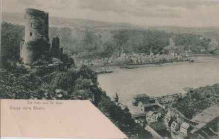 St. Goar - Die Katz - Gruß vom Rhein - 1904 St. Goar - Die Katz - Gruß vom Rhein - 1904