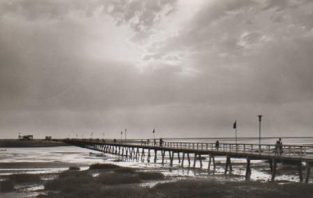 Peter-Ording - bei Sonnenuntergang - 1962 Peter-Ording - bei Sonnenuntergang - 1962