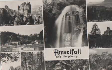 Königstein - Amselfall und Umgebung - ca. 1955 Königstein - Amselfall und Umgebung - ca. 1955