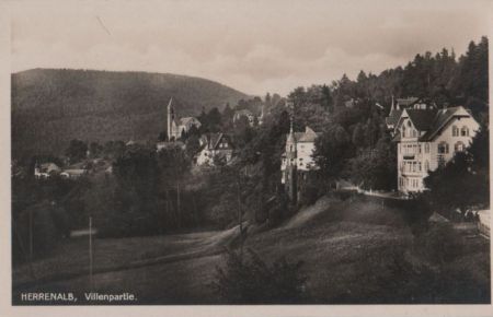 Bad Herrenalb - Villenpartie - ca. 1950 Bad Herrenalb - Villenpartie - ca. 1950