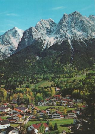 Grainau - Alpspitze und Waxenstein - ca. 1985 Grainau - Alpspitze und Waxenstein - ca. 1985