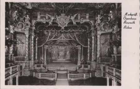 Bayreuth - Markgräfl. Opernhaus, Bühne - ca. 1955 Bayreuth - Markgräfl. Opernhaus, Bühne - ca. 1955