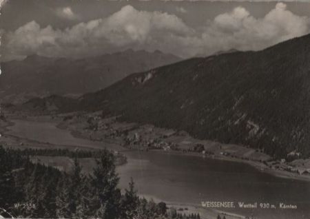 Österreich - Weißensee - Westteil - 1957 Österreich - Weißensee - Westteil - 1957