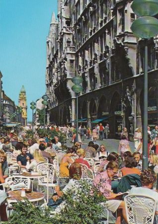 München - Fußgängerzone am Rathaus - ca. 1980 München - Fußgängerzone am Rathaus - ca. 1980