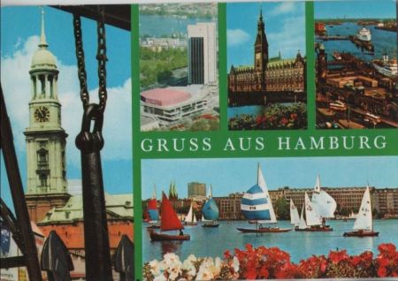 Hamburg - 5 Teilbilder - 1982 Hamburg - 5 Teilbilder - 1982