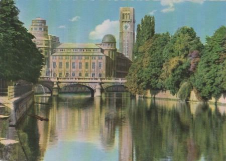 München - Isarpartie mit Deutschem Museum - 1964 München - Isarpartie mit Deutschem Museum - 1964