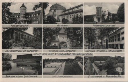 Bad Rothenfelde - u.a. Badehaus - 1956 Bad Rothenfelde - u.a. Badehaus - 1956