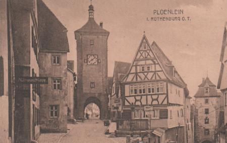Ploenlein in Rothenburg o.T. - ca. 1935 Ploenlein in Rothenburg o.T. - ca. 1935
