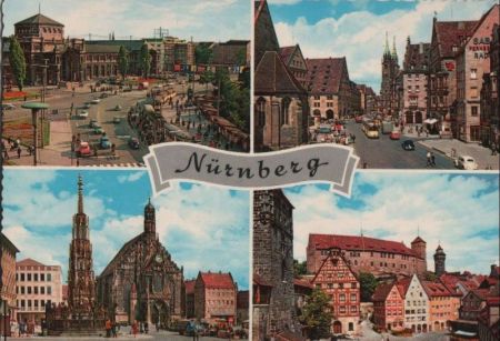 Nürnberg - mit 4 Bildern - ca. 1970 Nürnberg - mit 4 Bildern - ca. 1970