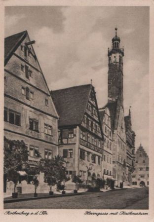 Rothenburg - Herrngasse - ca. 1950 Rothenburg - Herrngasse - ca. 1950