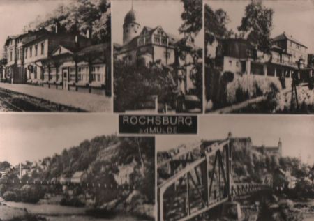 Lunzenau-Rochsburg - 5 Teilbilder - 1976 Lunzenau-Rochsburg - 5 Teilbilder - 1976