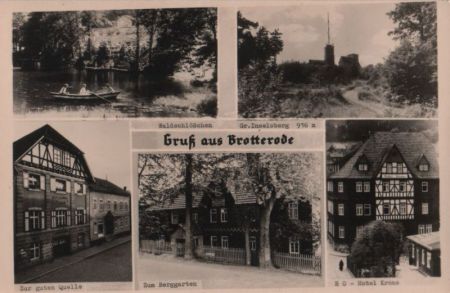 Brotterode - u.a. Waldschlößchen - ca. 1955 Brotterode - u.a. Waldschlößchen - ca. 1955