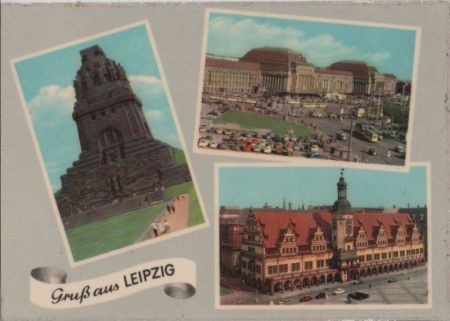 Leipzig - u.a. Hauptbahnhof - 1960 Leipzig - u.a. Hauptbahnhof - 1960