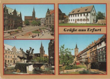 Erfurt - u.a. Krämerbrücke - 1988 Erfurt - u.a. Krämerbrücke - 1988