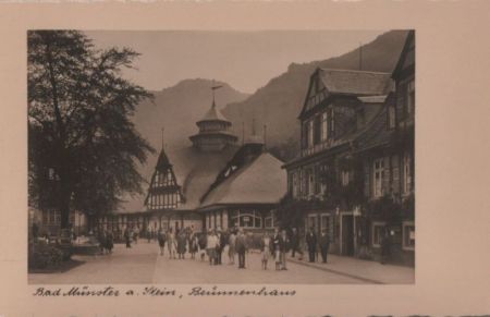 Bad Münster am Stein - Brunnenhaus - ca. 1935 Bad Münster am Stein - Brunnenhaus - ca. 1935