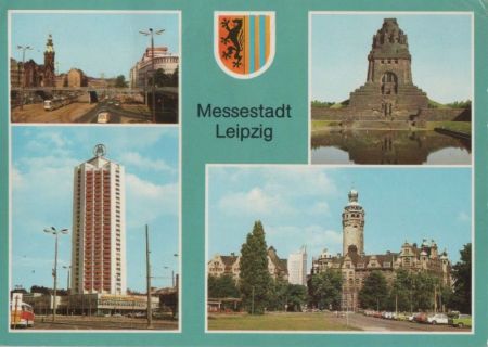 Leipzig - u.a. Wohnhochhaus Wintergartenstraße - 1988 Leipzig - u.a. Wohnhochhaus Wintergartenstraße - 1988