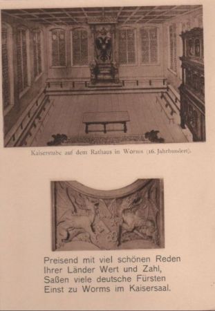 Worms - Rathaus, Kaiserstube - ca. 1935 Worms - Rathaus, Kaiserstube - ca. 1935