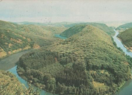 Saarschleife bei Mettlach - 1975 Saarschleife bei Mettlach - 1975